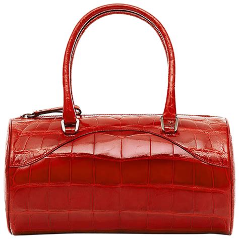 vintage red prada handbag